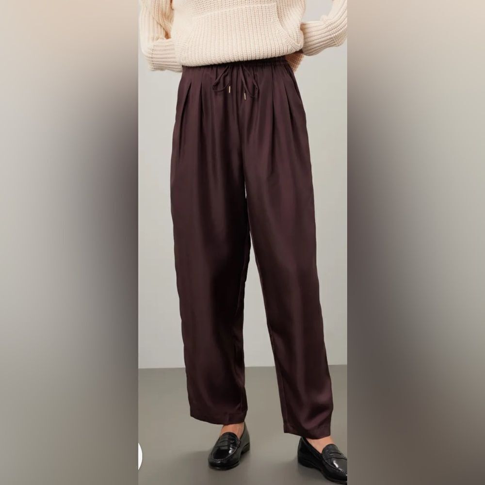 Silk Laundry Slouch Pants Size Small - Picture 2 of 13